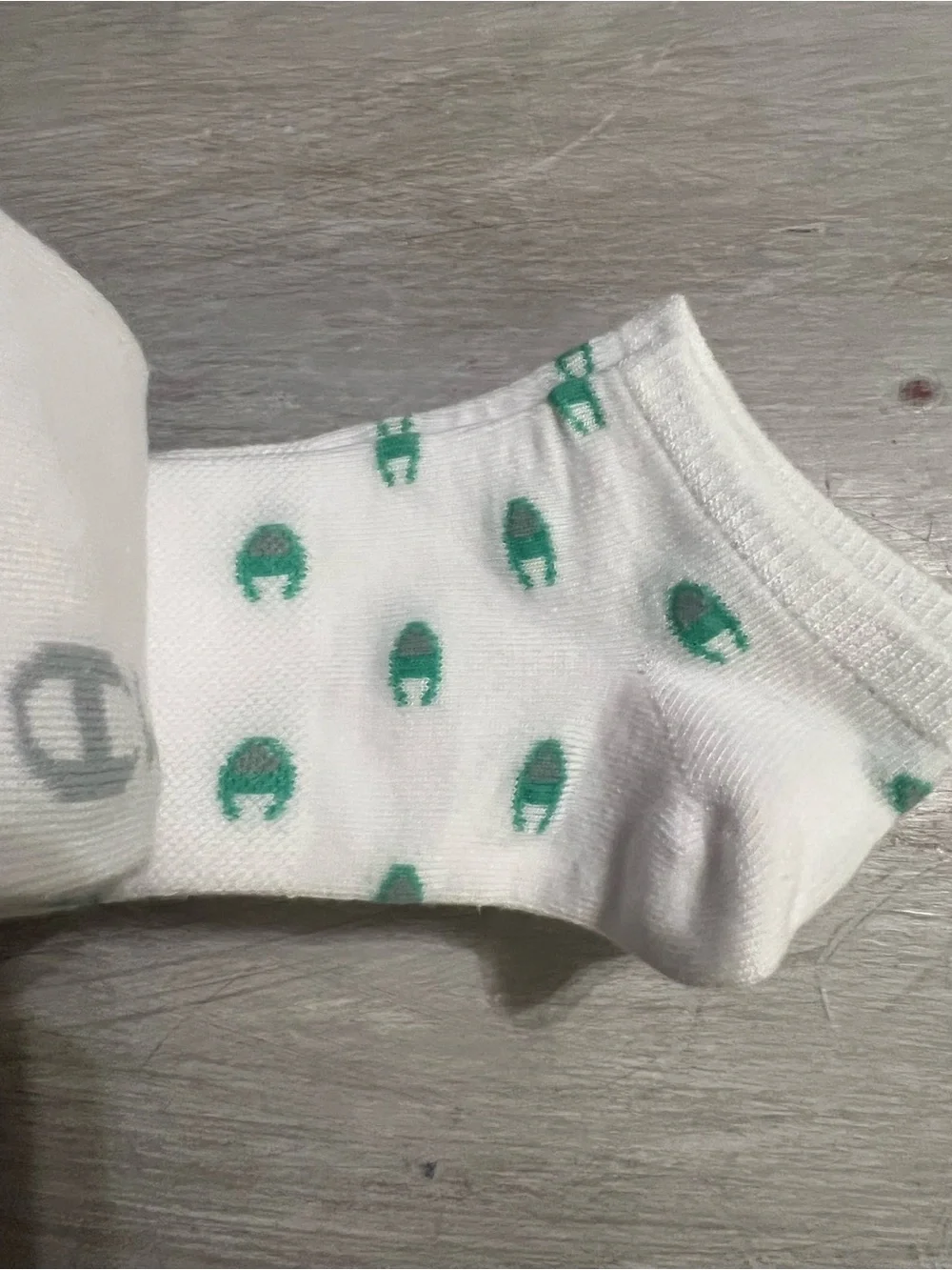 NWT Champion White Ankle Socks with mini logo multi color - 10 Pair